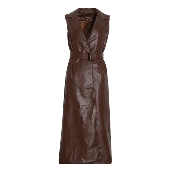 The MYSHYA Vegan Leather Dress - Picture 4 of 8